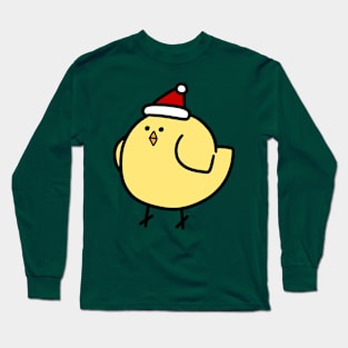 Fat Santa Hat Bird Long Sleeve T-Shirt